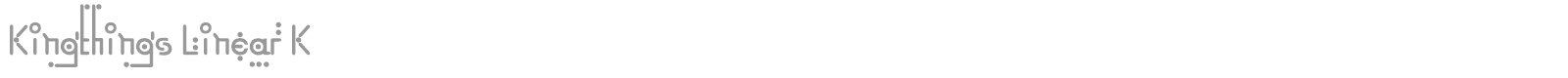 Kingthings Lineark font preview